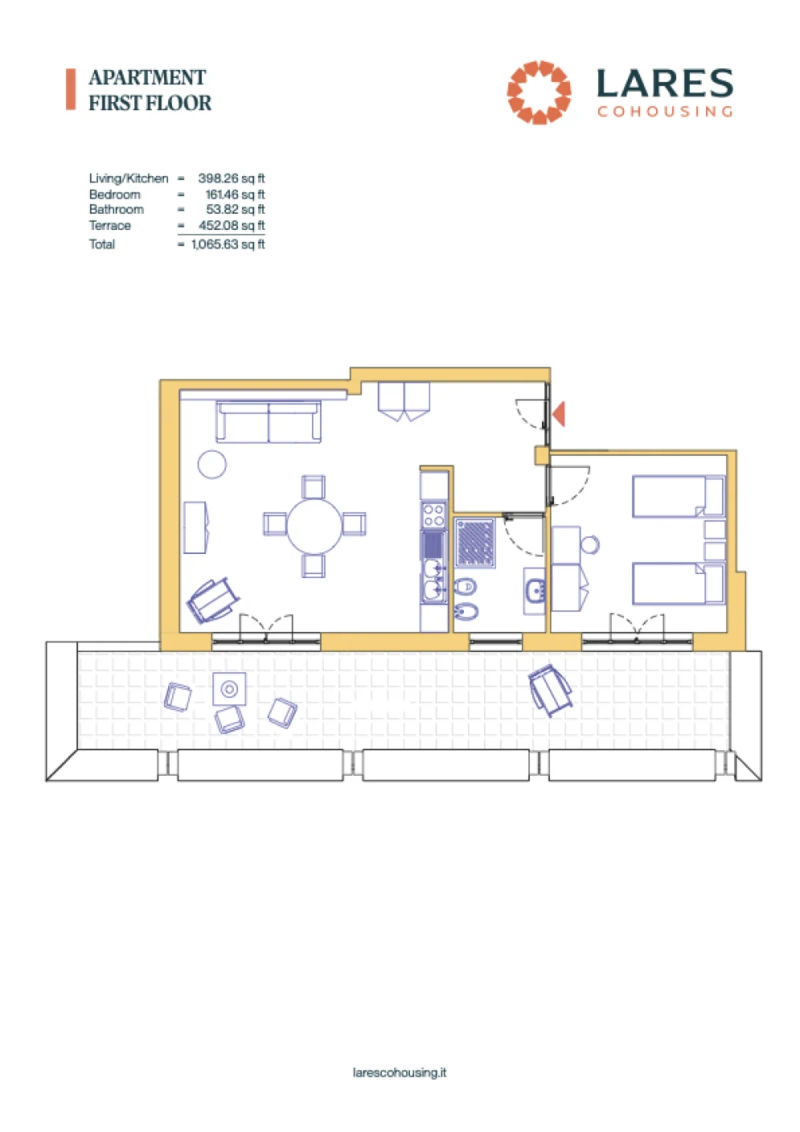 One-Bedroom A Floor Plan