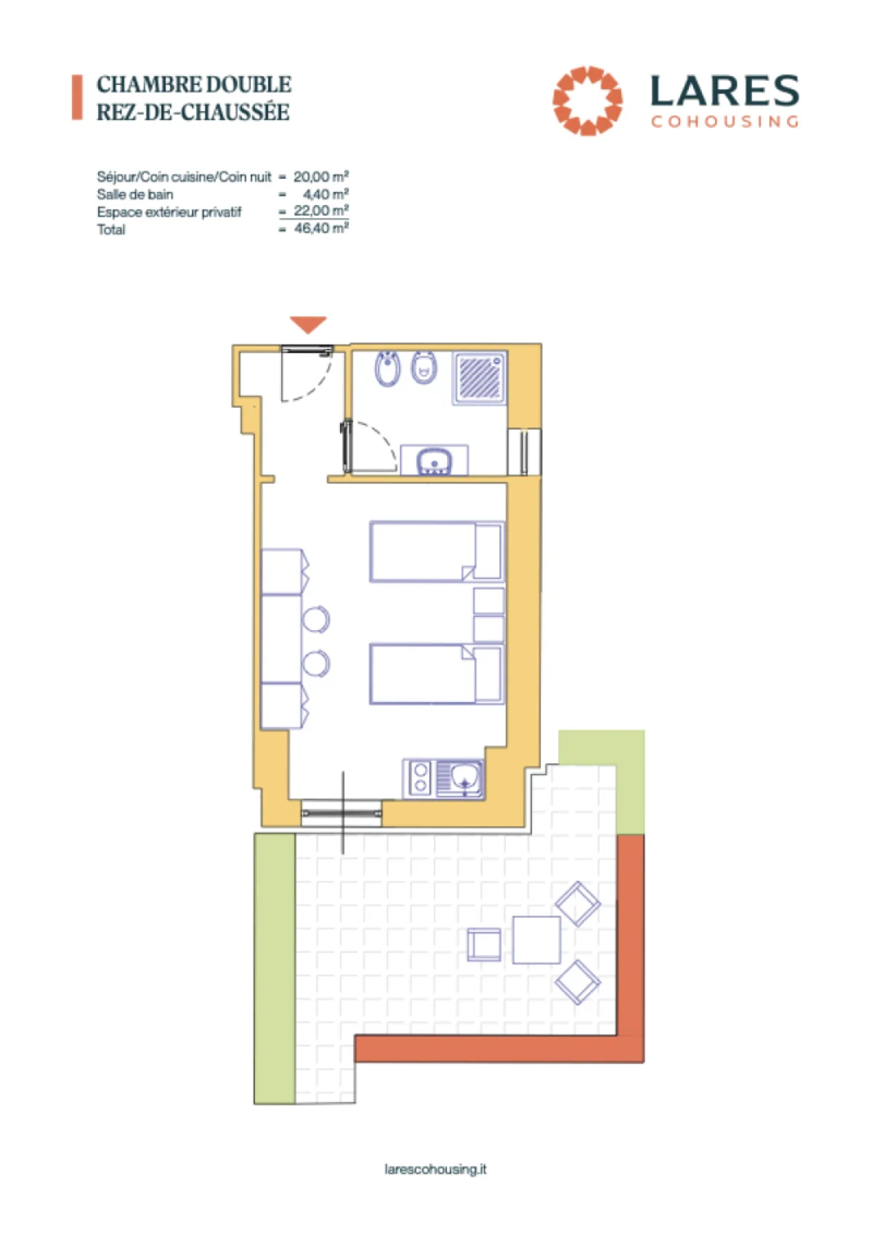 Plan Chambre double E