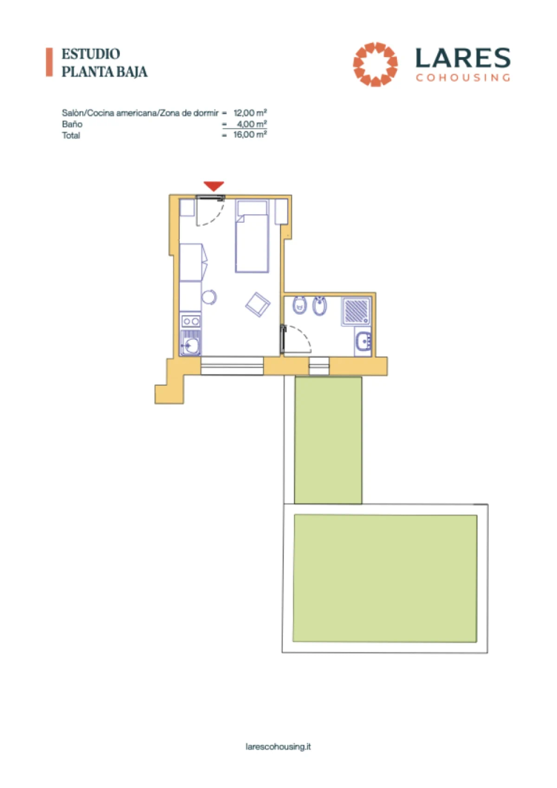 Plano Habitación individual